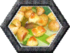 Cartofi cu foi de dafin la cuptor